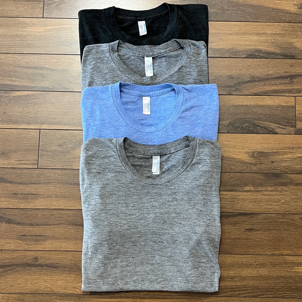 4-Pack American Apparel T-Shirts. Size S